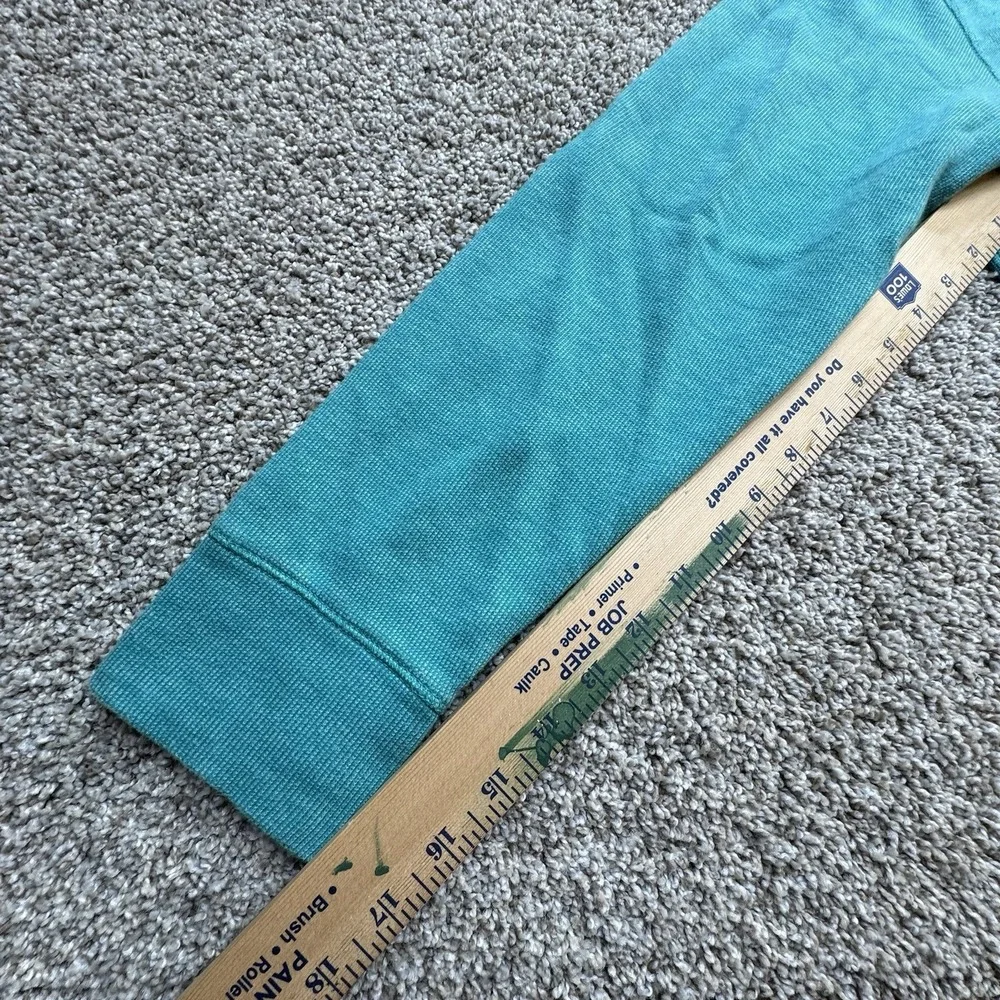 Tommy‎ Bahama 1/4 Zip Pullover Sweater Mens Size Small Teal Long Sleeve Thermal